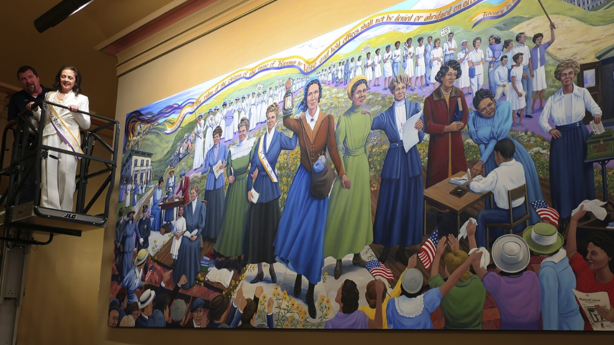 Kansas Statehouse Unveils Mural Celebrating 13 Women Who Paved the Way for Women’s Rights