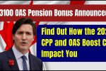 2025 CRA $3100 OAS Pension Boost – Are You Ready for This Financial Relief?