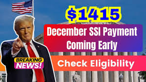 SSI Beneficiaries Alert: Early $1,415 Payment in November – Check Eligibility Now