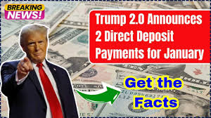 Trump 2.0 Unveils Financial Relief Plan: Two Direct Deposit Checks for Eligible Americans in January 2025