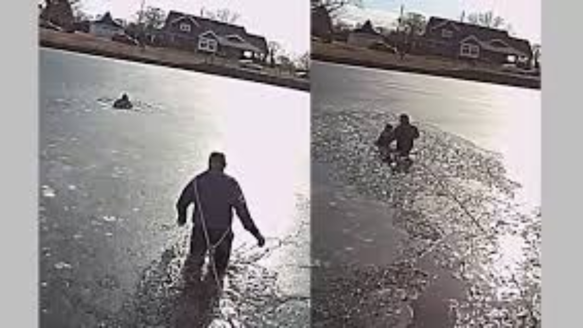 Brave Police Officer Rescues Child Who Fell Through Ice in New Jersey