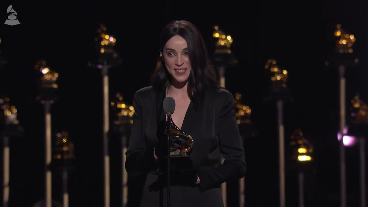 St. Vincent Wins 3 Grammys, Honors Wife & Daughter, and Performs in Wildfire Relief Tribute