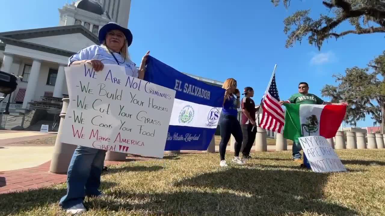 Florida Protestors Rally Against Deportation Amid ICE Crackdown